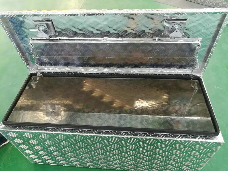 4" x 17" x 1" алюминиевый багажник пикапа под кровать Camper ящик для инструментов Tote хранения+ T замок 1070 мм x 430 мм x 90 мм