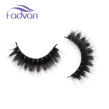 5 Pairs Human Hair False Eyelashes Cotton Eyelash Extension Stalk Long Thick False Eyelashes Makeup Black Fake Eye Lashes Makeup