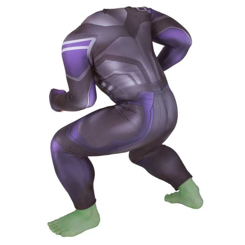 Avengers 4 Endgame Hulk Cosplay Costume Superhero Robert Bruce Banner Zentai Bodysuit Suit Jumpsuits