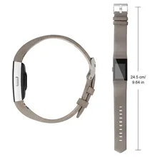 Подлинная Смарт-ремешок на запястье классический кожаный браслет с металлическими разъемы Смотреть Band для Charge 2 наручных браслетов