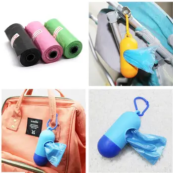 

Kidlove 15pcs/Roll Plastic Garbage Bag Rubbish Bags Special for Baby Diapers Abandoned