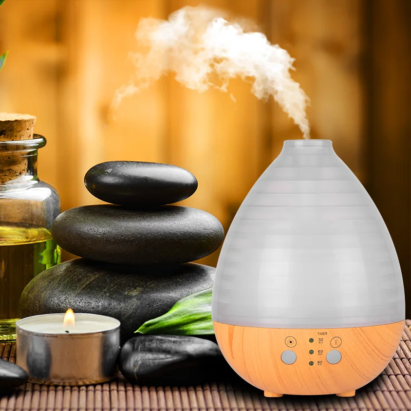 

Free Shipping Air Humidifier Essential Oil Diffuser Aroma Lamp Aromatherapy Electric Aroma Diffuser Mist Maker for Home-Wood