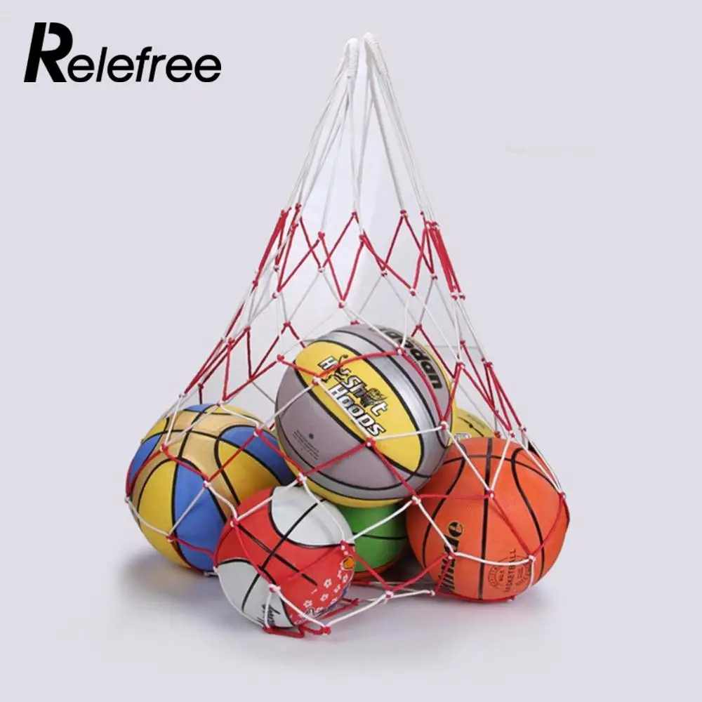 Relefree Открытый Спортивные Футбол Чистая 10 шариков нести сетчатый мешок спортивные Портативный оборудования Футбол шары Волейбол мяч