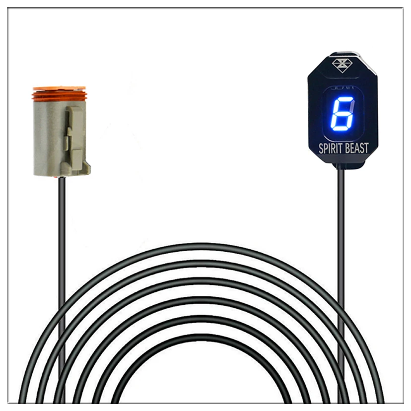 

Gear Indicator Gear Meter For Harley Motorcycle Plug Play EFI Engine Ecu Plug Mount 6 Speed 1-6 Level