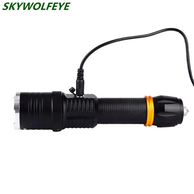 

LED flashlight led bulb tactical Charger xm-l2 T6 18650 26650 with battery adjustable warm white Torch lamp Free Shipping #NN23
