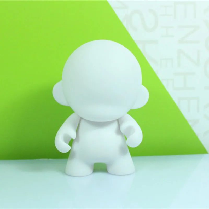 Горячая Распродажа Kidrobot Munny 4 дюймовая самодельная фигурка куклы белого цвета с