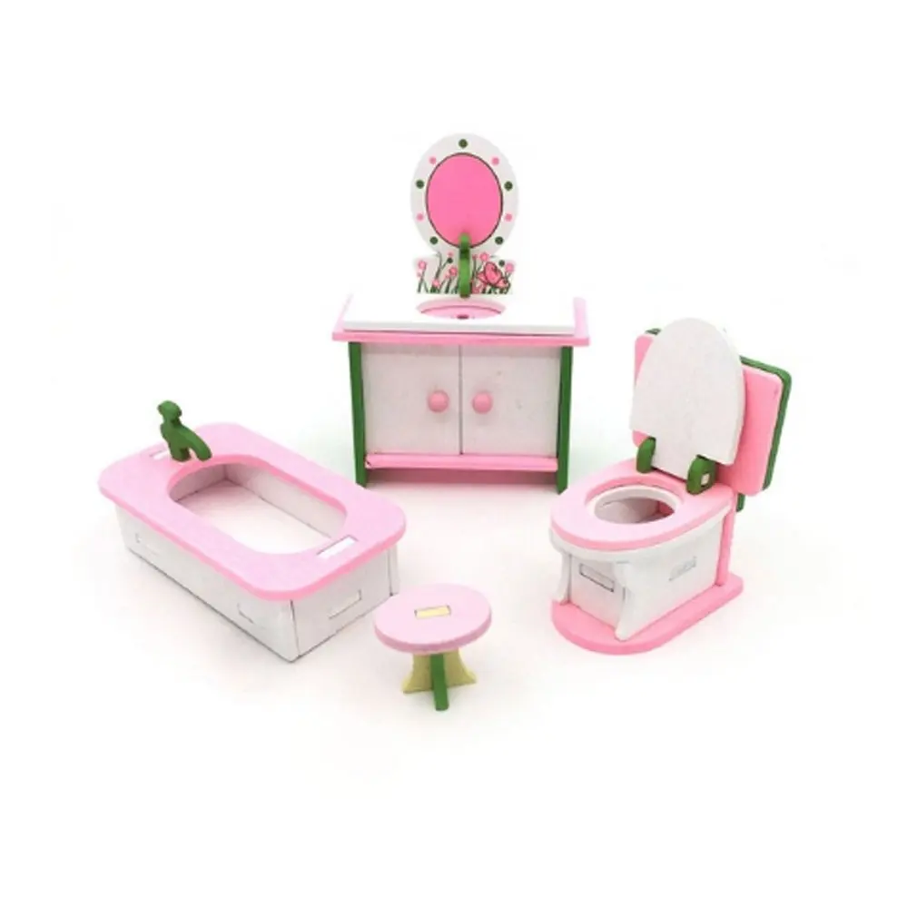 

Mini Wooden Miniature Furniture House Pretend Role Play Toys Set Kid Kitchen Babies Living Room Ornaments Toys Kit Birthday Gift