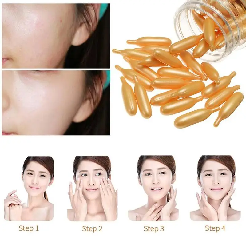 

Vitamin E Essence Capsules Anti-aging Serum Spot Acne Removing Whitening Cream Essence VE Facial Freckle Capsule 90pcs