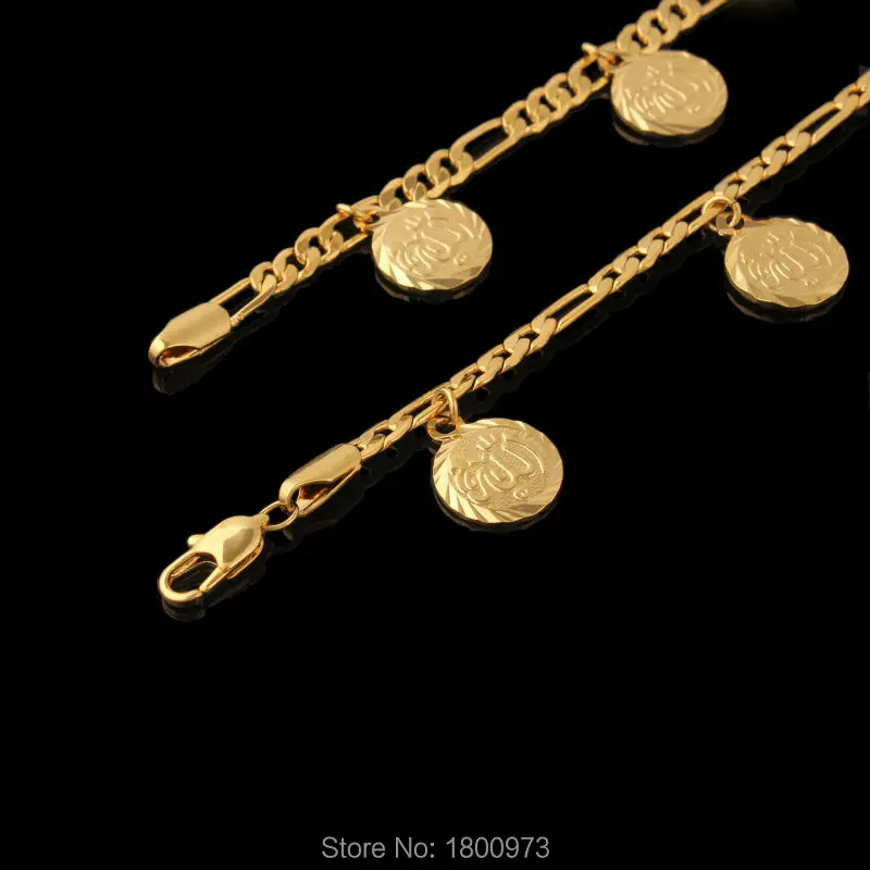 New Arrival Islam Bracelet Chain Men18K Gold Color Eyes Link Chain