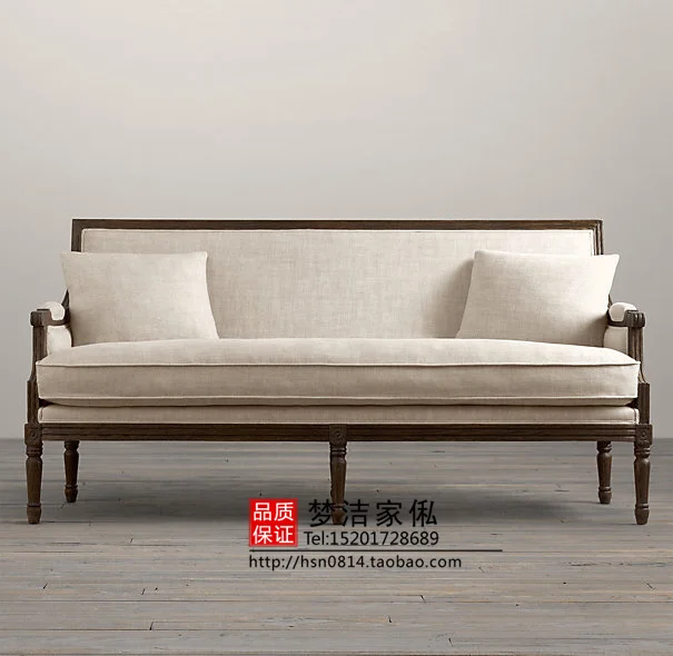French Export Trade Retro Three Seat Sofa American Country To Do The French Export Trade Retro Three Seat Sofa American Country To Do The Old Antique