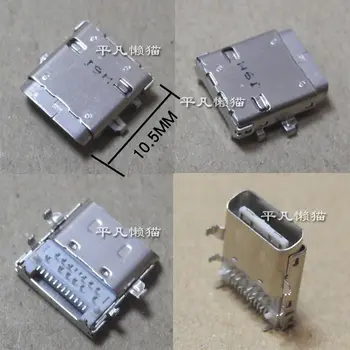 

Free shipping notebook Type-C 24 pin 12 pin pin L=10.5MM oblique port power connector charging head