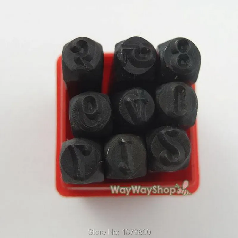 10mm Number Die Punch Letter Steel Stamp in Case for Jewelers Set METAL