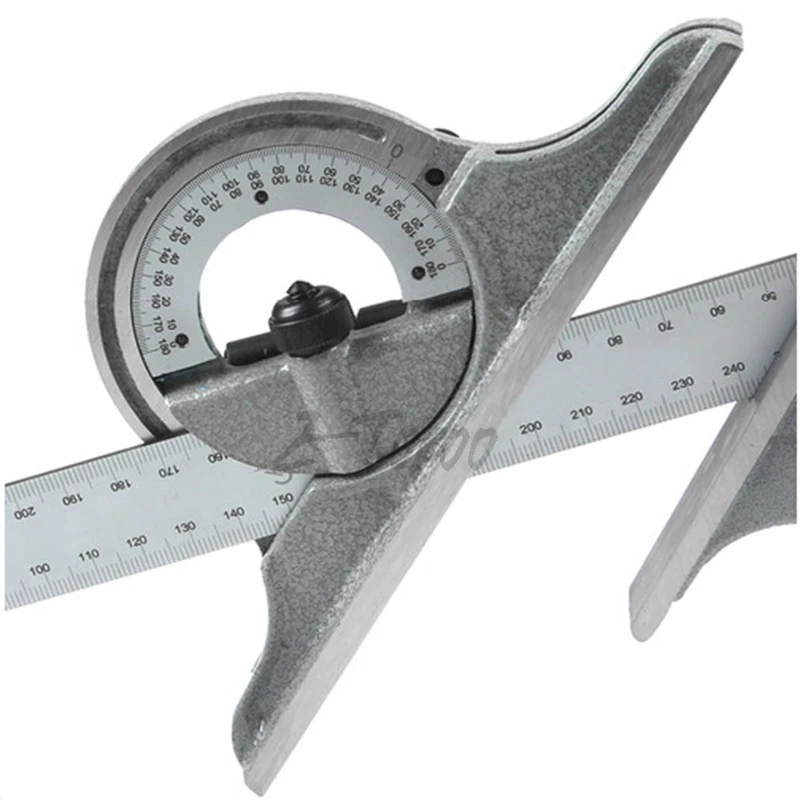 0-180 degree Precision Angle Measuring Finder Scales Universal Bevel Protractor Combination Square ruler set with 300mm ruler