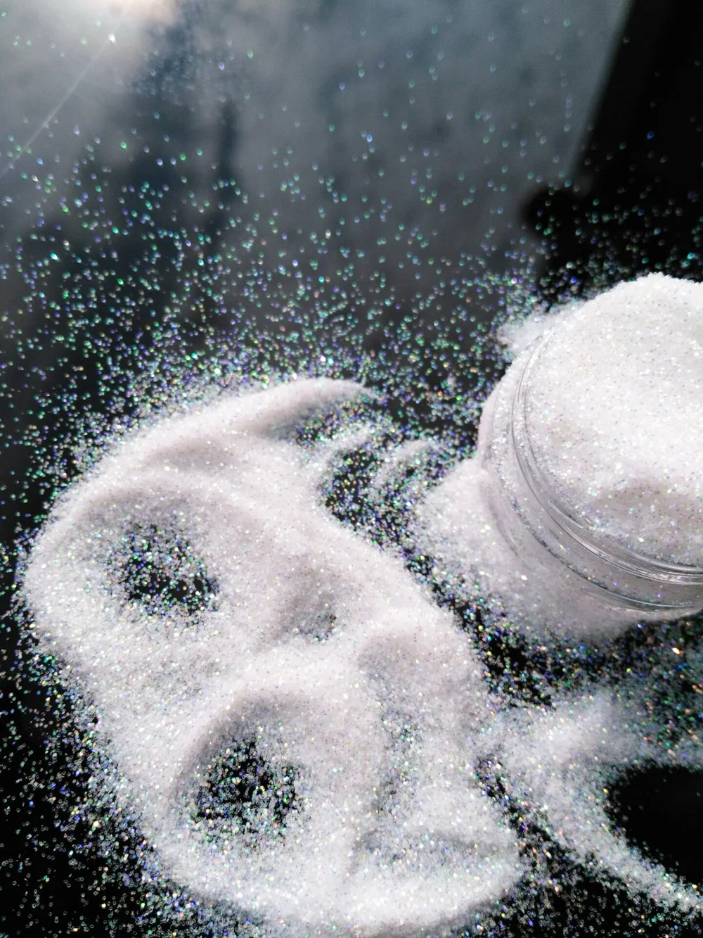 5g Pot White Holo Ultra Fine Glitter .008 - Craft Beautiful Glitter Nail art ice cream Sunday For Acrylic & Gel Application