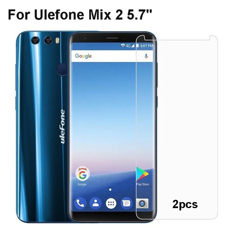 2 шт. закаленное стекло Ulefone Mix 9H Высококачественная защитная пленка