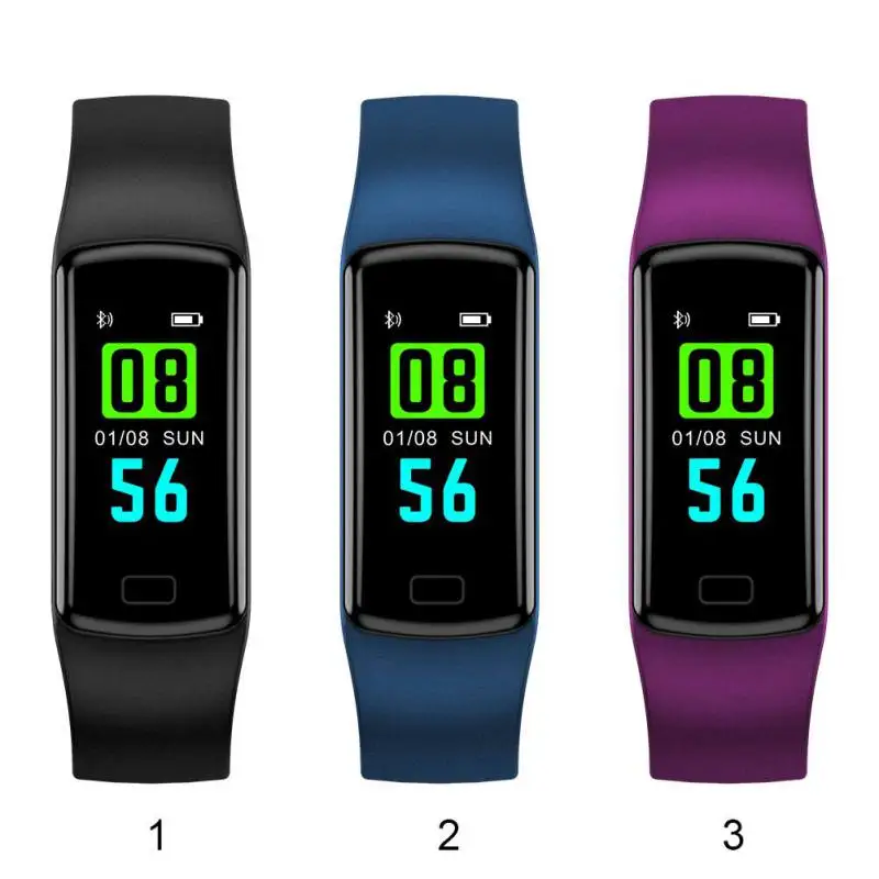 

Y9 Color Screen Smart Wristband Bracelet IP67 Waterproof Heart Rate Blood Oxygen Blood Pressure Sleep Monitoring Smartband