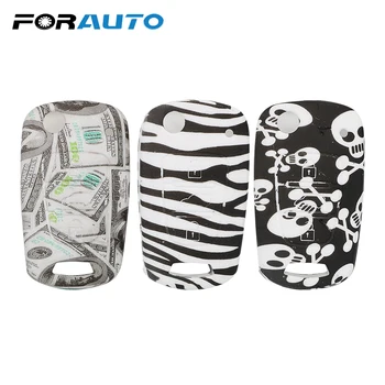 

FORAUTO Car Key Case Silicone Key Protect Bag Flip Key Shell Cover Car-styling for KIA K2 K3 K5 Sportage Remote