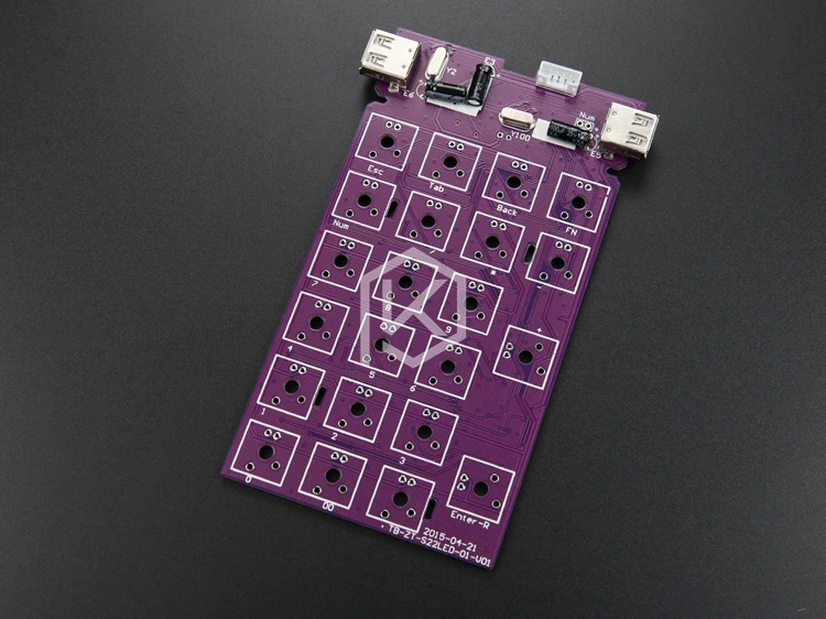 Изготовленный На Заказ механический набор клавиатуры 22 клавиши Поддержка usb hub