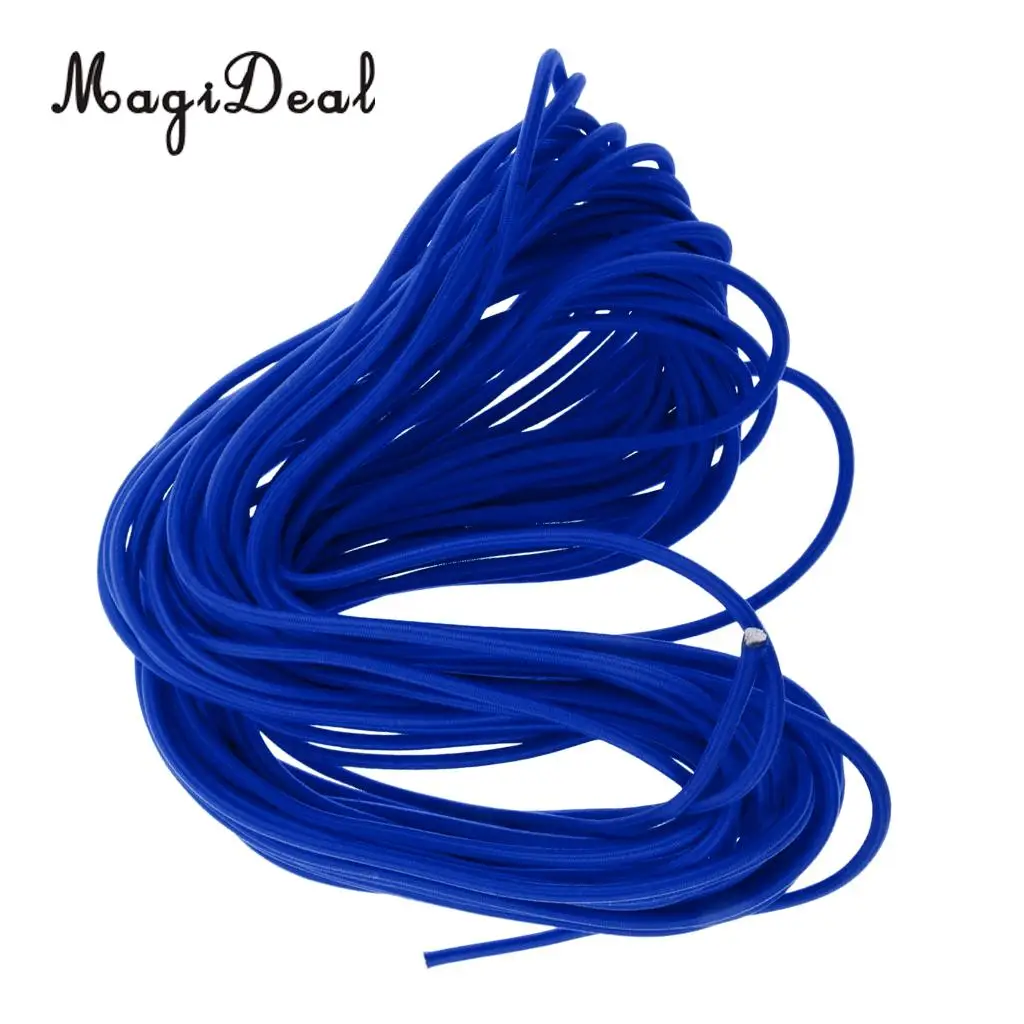 MagiDeal 4mm Heavy Duty Marine Grade Elastic Shock Cord Bungee Rope Tie Down Boat Cover Caravan DIY Craft - Various Length/Color