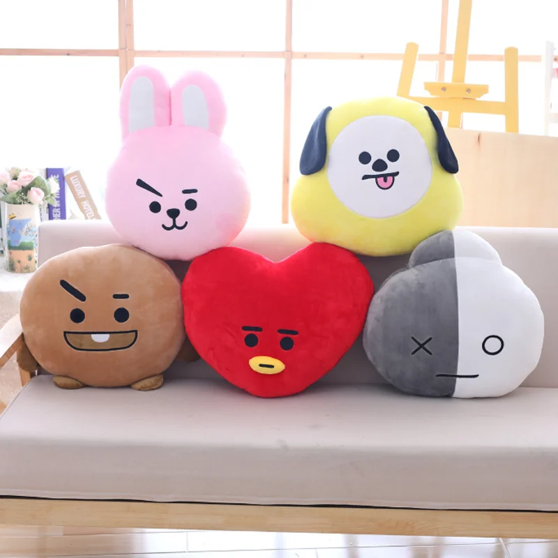 1 шт. Творческий Bangtan обувь для мальчиков BTS bt21 подушки детские плюшевые игрушки TATA Ван COOKY CHIMMY SHOOKY KOYA RJ Манг подарок детей