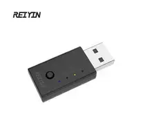 Bluetooth 5.0 Audio aptX LL Long Range USB Wireless Dongle Support MIC Voice Chat Calls 2 Link Plug and play