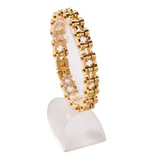 Золотой/Серебряный цвет из нержавеющей стали мужской хип-хоп браслет с фигуркой велосипеда 9 дюймов длинный модный панк Ювелирный Браслет из цепочек подарки