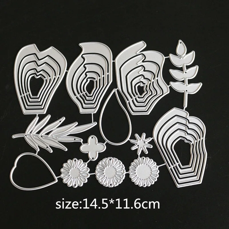 

Flower combination Metal Cutting Dies Stencils for DIY Scrapbooking/photo album Decorative Embossing DIY Paper Cards
