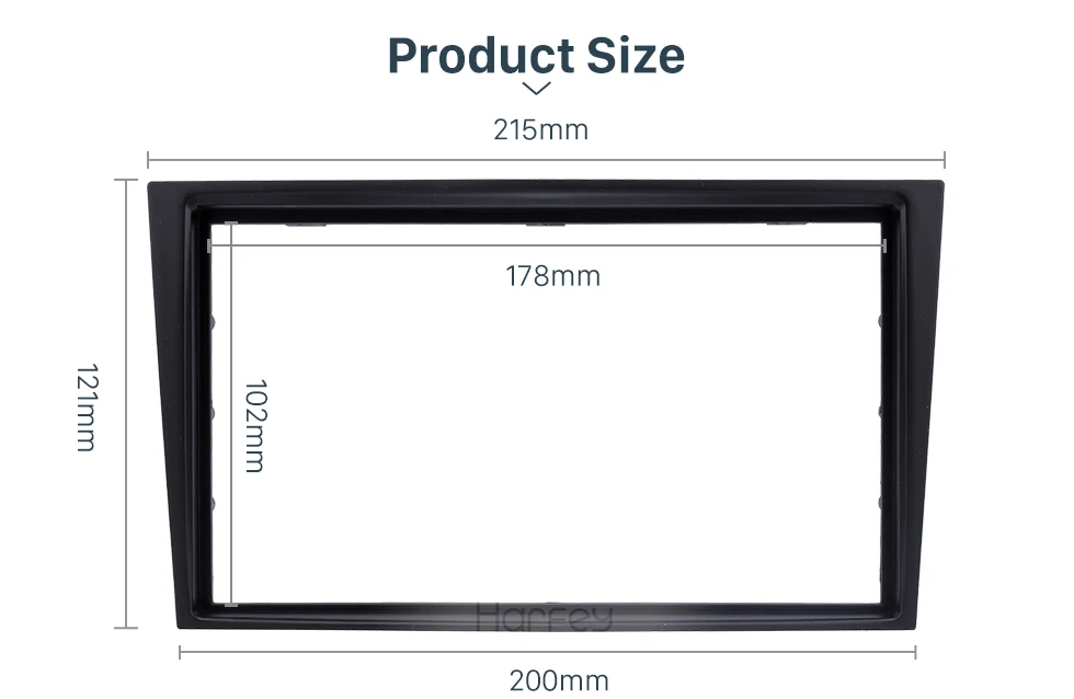 Harfey автомобиля gps Авто 173*98 мм панель Панель стерео Даш рамки Обложка рамка Ремонт монтажный комплект для 2006+ Opel Vectra Astra Zafira