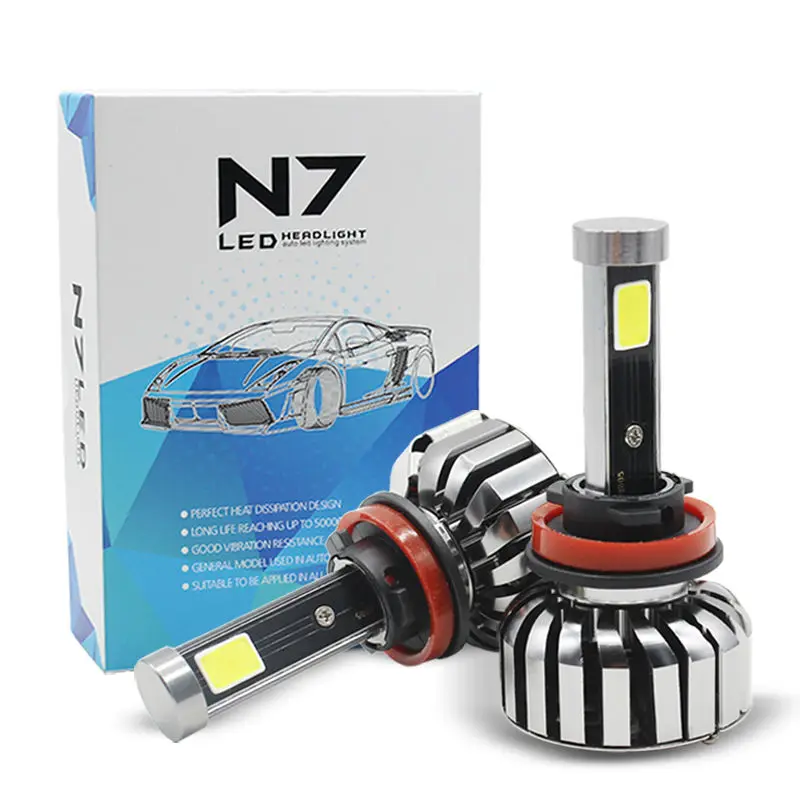 Super Bright LED Car Headlight H7 H11 80W 8000LM COB LED All in One