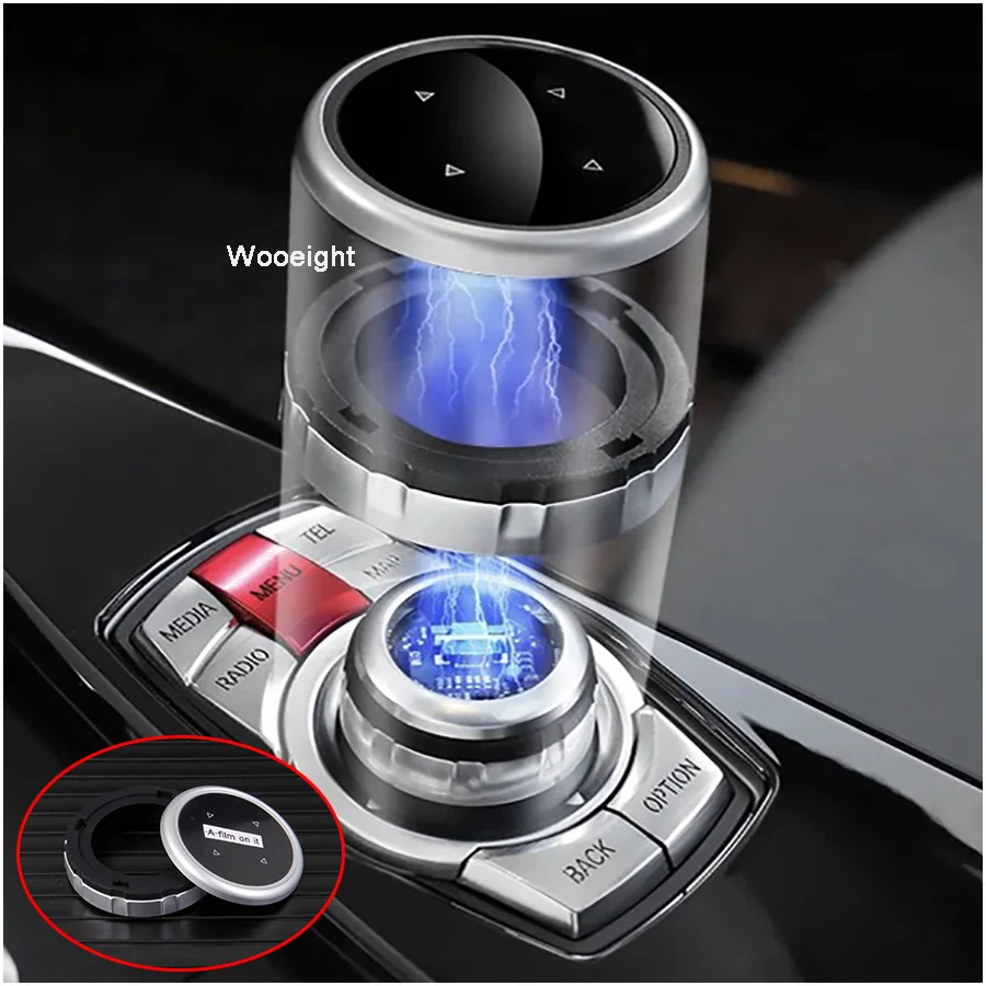 

Wooeight Multimedia Car Accessories Idrive Modification Elegant Classic Button Cover Knob Cap 7 Button For BMW F10 F20 F30