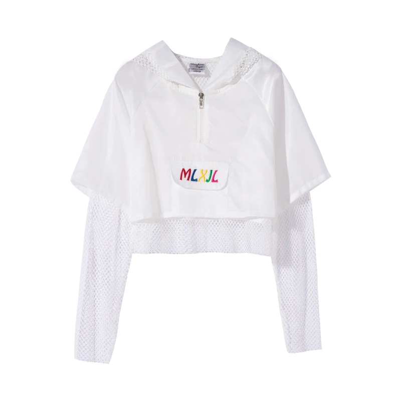 tops Танцевальные костюмы для джаза для девочек, комплект для уличных танцев, детские костюмы в стиле хип-хоп, детская одежда на осень и весну, DQS1180 - Цвет: tops