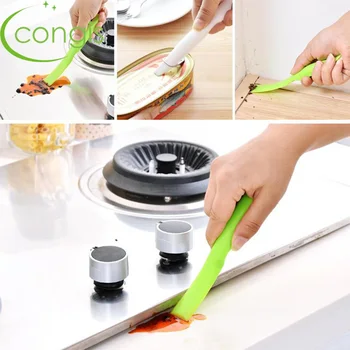 

Congis 1PC Kitchen Stove Edge Clean Decontamination Double-Headed Scraper Multi-purpose Magnetic Brush For Washing Windows Gap