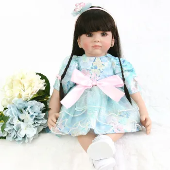 

24 inch / 60cm Silicone Reborn Babies Dolls Brinquedos Dolls For Girls Vinyl Realistic Doll Reborn Kids Christmas Gifts Toys