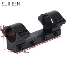 Алюминиевый охотничий 25,4 мм " низкопрофильный прицел Крепление 11 мм Вивер рейка Круглый топ двойное кольцо для прицела лазерный фонарик прицел