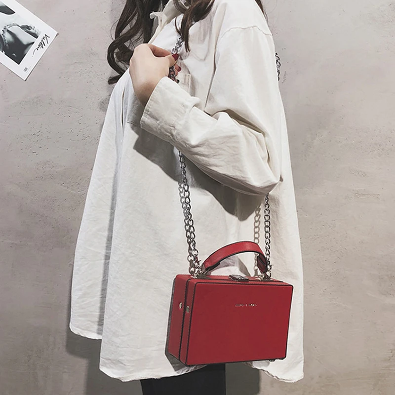 

European Retro Fashion Lady Tote bag 2019 New Quality PU Leather Women's Designer Luxury Handbag Chain Shoulder Messenger bag