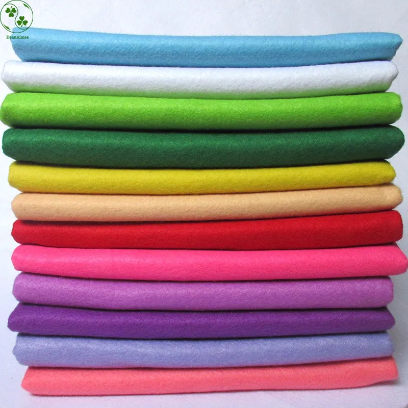 90X92CM Can Choose Color Soft Felt 1.5mm Thick Felt DIY Fabric Handmade Non-woven Felt Craft Soft Plain Fabric 1 Sheet 11