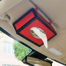 Автомобильный держатель для салфеток подвесная коробка из ткани Авто отделение для солнцезащитной шторки коробки из микрофибры солнцезащитный козырек держатели для туалетной бумаги