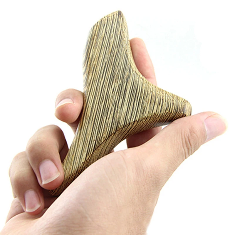 

Foot Neck Head Massage Fragrant Wood Handheld Body Massager Tool Roller Therapy Meridian