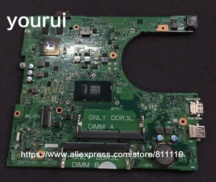 Yourui для DELL 3459 ноутбук материнская плата CN-04M8WX 04M8WX 4M8WX SR2EY i5-6200u ГГц процессор ПРБ:
