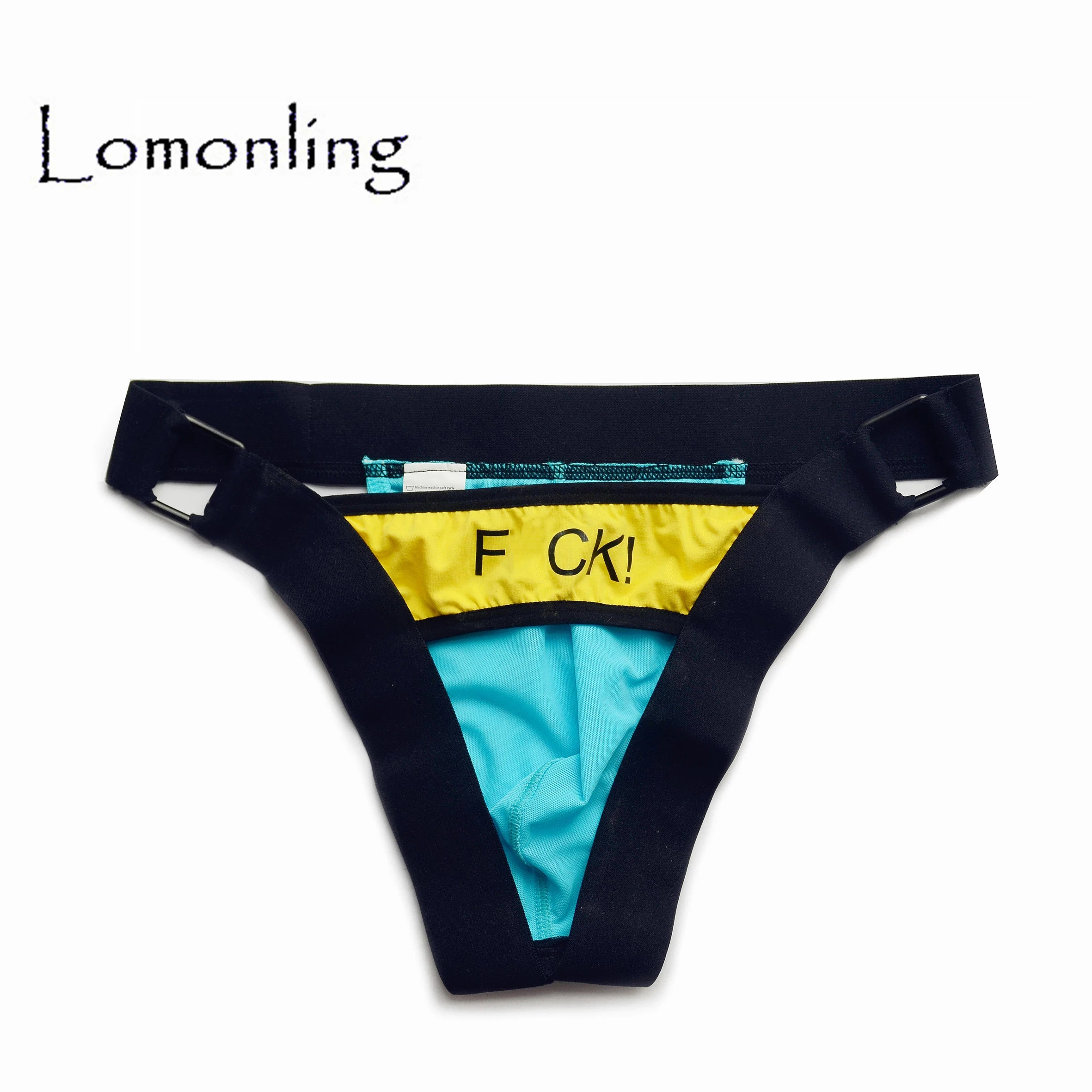 

Lomonling Boxers Sexy Men F**K Letter Sexy Underpants Patchwork Soft Cotton Calvin Boxer Shorts Men Underpants Panties