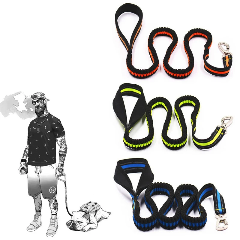 

Elastic Pet Dog Rope For Jogging Walking Dog Lead Reflective Dogs Harness Leash Quick Release Pet Puppy Training Traction Rope