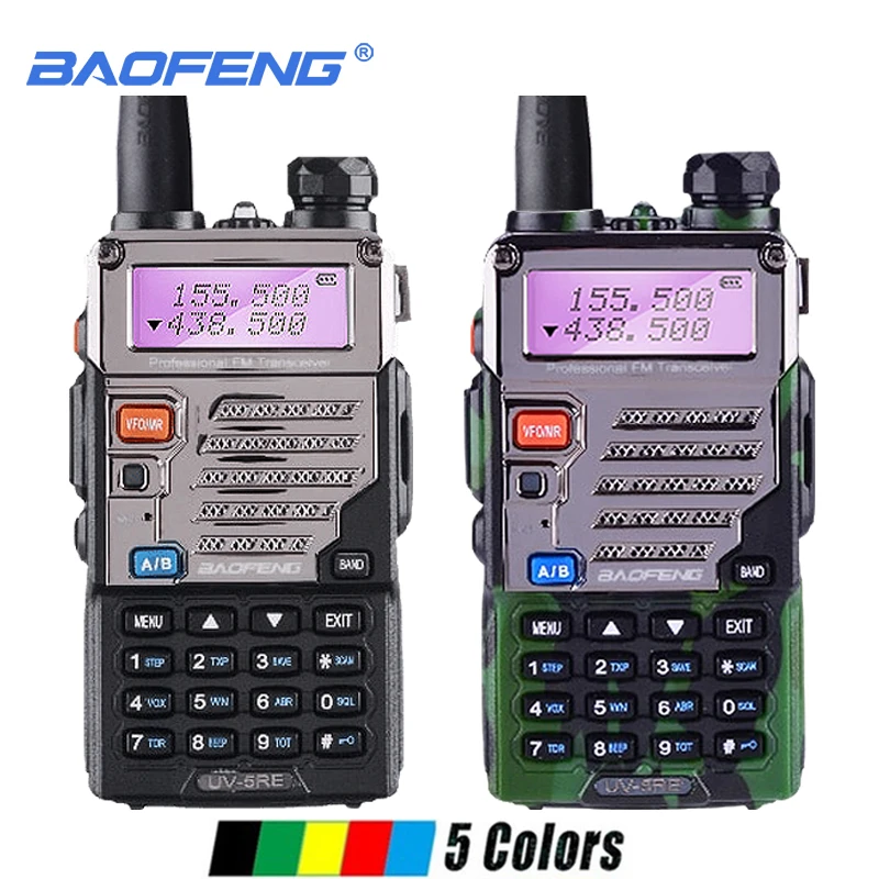 

2pcs Baofeng UV-5RE Walkie Talkie Dual Band Portable Two Way Radio Ham Radio Transceiver Handheld Baofeng UV-5R Plus Walky Talky