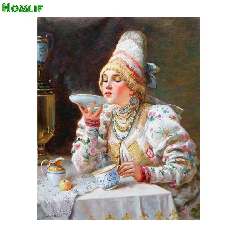 Алмазная вышивка с изображением женщины картина людей мозаичная 2018 | Дом и сад