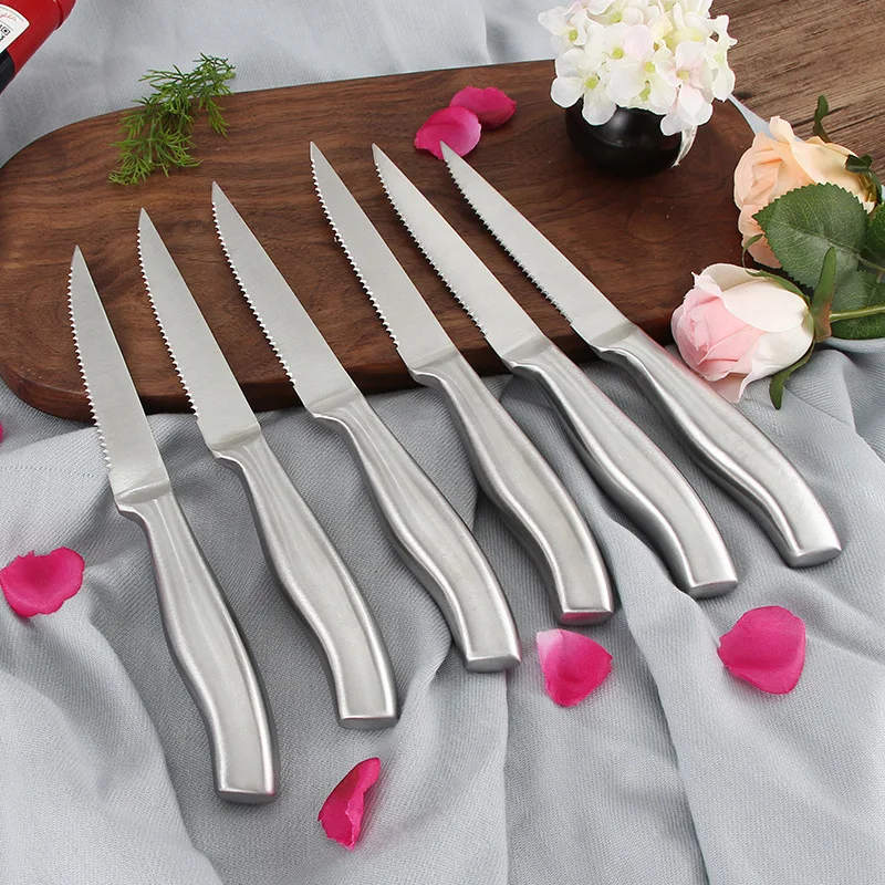 

Stainless steel hollow handle shovel high-grade western knife restaurant main table knife tableware
