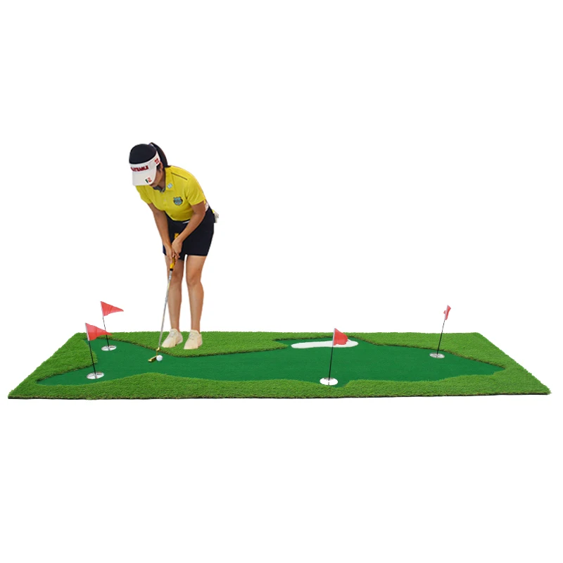 100*300 см Fungreen Mini Golf Putting Green Portable Olotin Shark Design Turf|Обучение гольфу| |