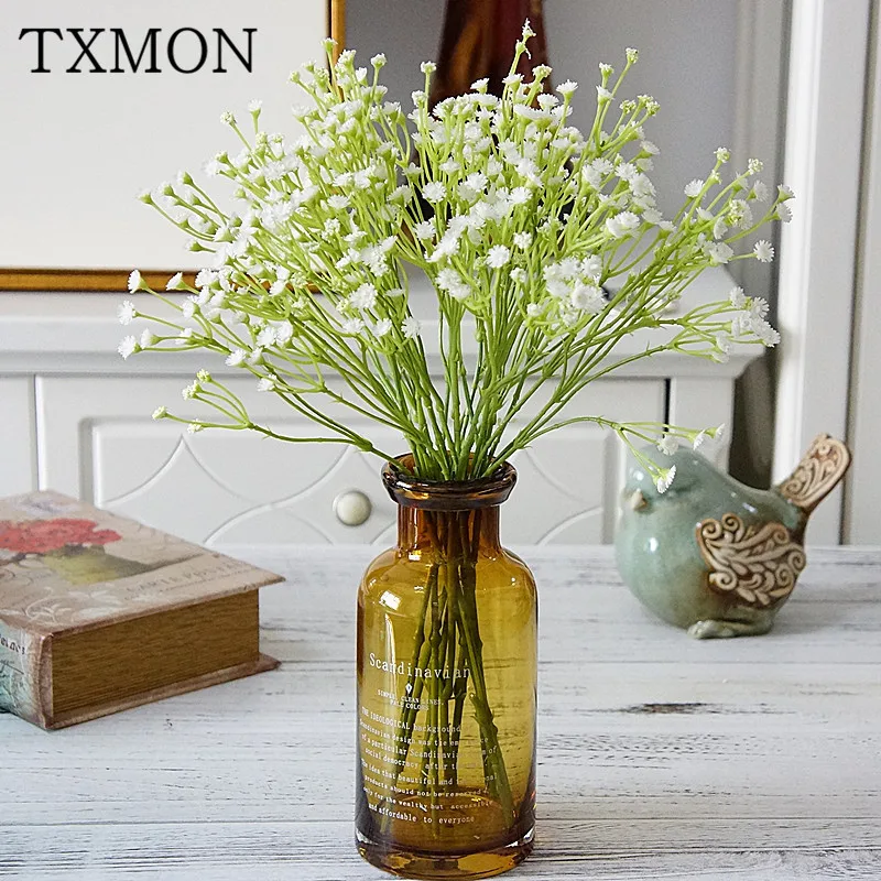 

3 branches twig plastic starry simulation fake flower home living room garden study wedding photography set decoration flower