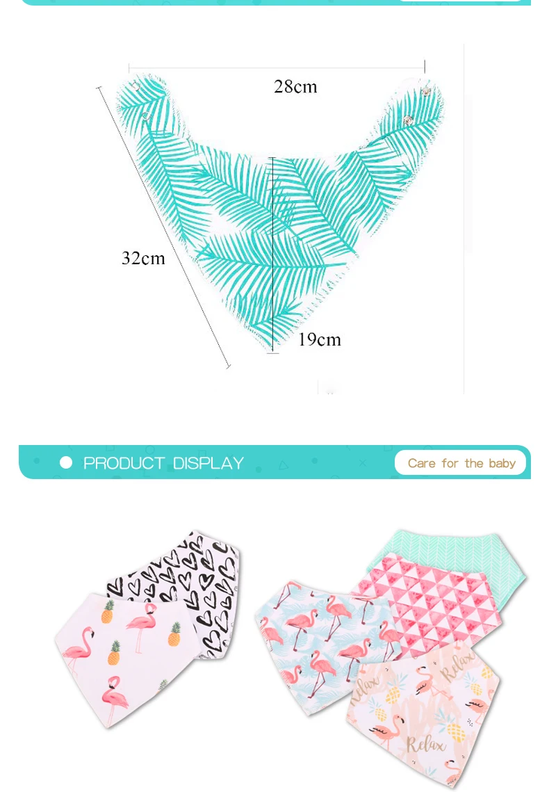 Meninas e Meninos da Criança Feliz Flauta Peças Set Reutilizável Lavável Ajustável Bebê Algodão Triângulo Babadores Lenço Bandana Bib 6 - 3 High Quality Mamãe e Bebê