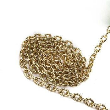

DIY 120cm golden Purse Accessories Antique Bronze Brass Metal Handbag Chain Bag Chain Fashion Purse Chain