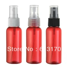 50 мл Красная пустая пластиковая бутылка косметические пульверизаторы для духов туман емкость с пульверизатором
