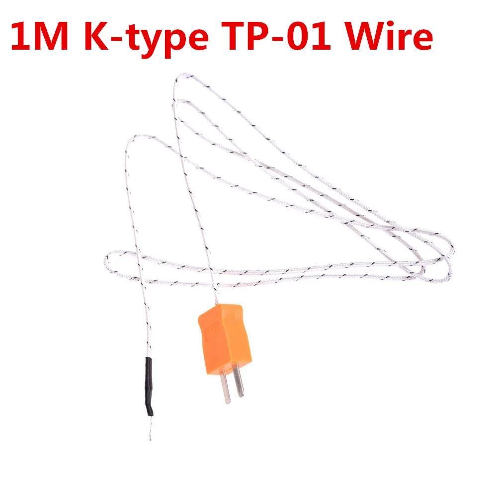 1 шт./2 шт. 1 м k-тип TP-01 провода температурный тест сенсорный датчик термопары тест er линии. Применение для TM-902C TES-1310 MD-6801